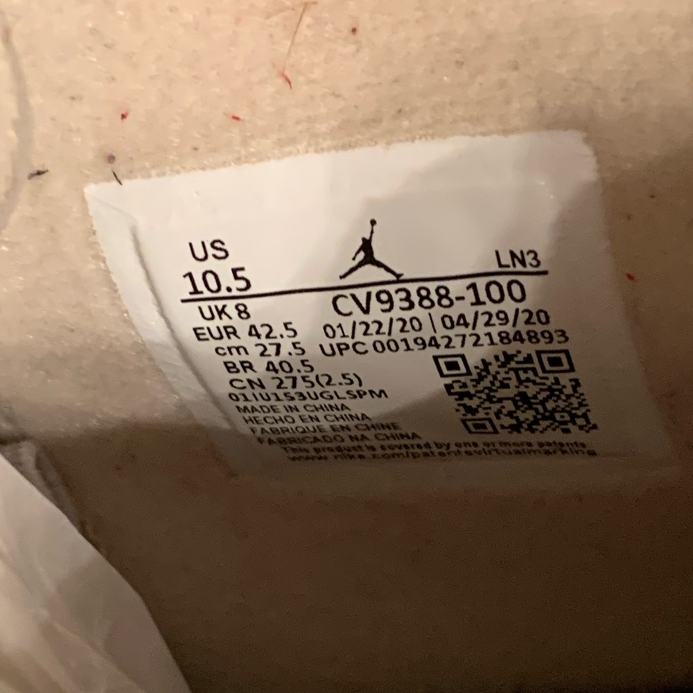 Nike Air Jordan 4 Off White Sail 2020 
CV9388-100 Size Unisex W10.5/M9 Preowned - Picture 2 of 16